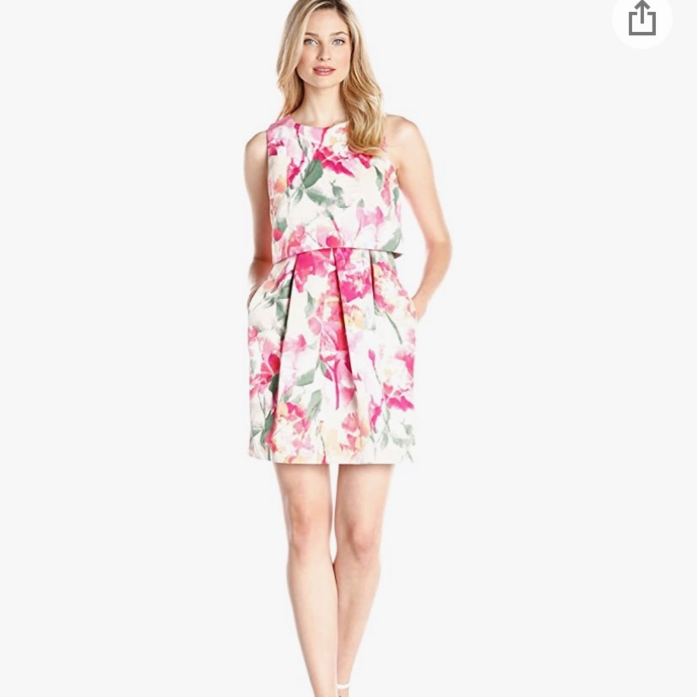 Eliza J Sleeveless Popover Dress